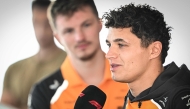 McLaren’s Lando Norris at the Lusail International Circuit ahead of the Formula One Qatar Grand Prix 2025 yesterday.