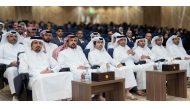 Minister of Justice and Minister of State for Cabinet Affairs H E Ibrahim bin Ali Al Mohannadi and other officials at the event. 