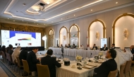 Officials during the 4th Al-Attiyah Foundation Quarter CEO Roundtable.