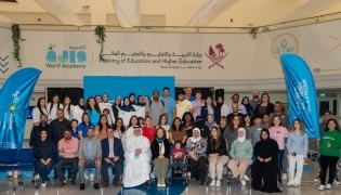 Qatar Foundation's officials and participants during the event.
