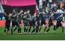 UAE players celebrate their victory over Algeria on Friday.