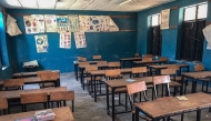(Files) A general view of a classroom at St. Mary's Catholic School in Papiri, Agwarra local government, Niger state, on November 23, 2025. (Photo by Ifeanyi Immanuel Bakwenye / AFP)
