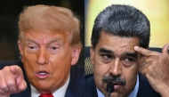 (Files) (Combo) This combination of pictures created on August 07, 2025 shows US President Donald Trump (L) in Washington, DC, on July 9, 2025, and Venezuelan President Nicolas Maduro (R) in Caracas on July 31, 2024. (Photo by Jim Watson and Federico Parra / AFP)