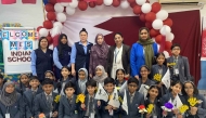 MES students and teachers during their visit to Doha International Centre for Special Needs.