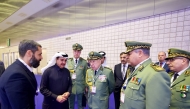 QC Chairman Sheikh Khalifa bin Jassim Al Thani with other officials at DIMDEX 2026.
