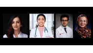 FROM LEFT: Dr. Alreem Al-Nabti, Dr. Aalia Al-Barwani, Dr. Emad Mansoor, and Dr. Sohaila Cheema.