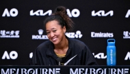 Japan's Naomi Osaka attends a press conference after winning her women's singles match against Romania's Sorana Cirstea on January 22, 2026. (Photo by William West / AFP)