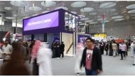 A view of Northwestern Qatar’s two-storey booth at the upcoming Web Summit Qatar 2026.  