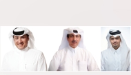 FROM LEFT: Chairman of Board of Directors at Vodafone Qatar Abdulla Nasser Al Misnad, Managing Director at Vodafone Qatar Rashid Fahad Al Naimi and Chief Executive Officer at Vodafone Qatar Sheikh Hamad Abdulla Al Thani.