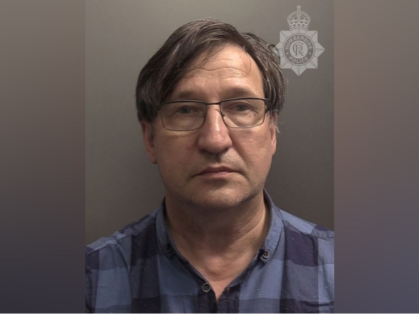 (Files) This undated handout photo released by Humberside Police on February 2, 2026 shows Vladimir Motin, the Russian captain of the cargo ship Solong that hit an anchored oil tanker in the North Sea in March, 2025, at an undisclosed location. (Photo by Handout / Humberside Police / AFP)