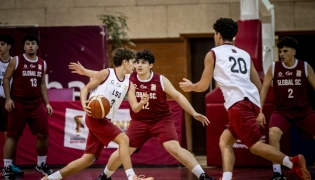 Action during the Mini Basketball World Cup.