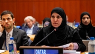 Deputy Speaker of the Shura Council H E Dr. Hamda bint Hassan Al Sulaiti during the IPU hearings at the UN headquarters in New York.