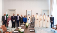 Prime Minister of the Islamic Republic of Pakistan, H E Muhammad Shehbaz Sharif and QBA Board member, Sheikh Nawaf bin Nasser Al Thani with other officials during the meeting.
