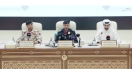 Senior officials from Ministry of Defense, Ministry of Foreign Affairs and Ministry of Interior holding a joint press conference yesterday.
