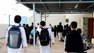 File photo of students in Qatar