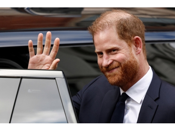 Britain's Prince Harry departs from the High Court in London on January 20, 2026, after the second day the trial in his case against a major UK newspaper group. Photo by Brook Mitchell / AFP