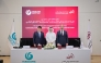 President of Community College of Qatar Dr. Khalid Mohamed Al-Horr, Director of the Yunus Emre Institute in Doha Anwar Cidek and Ambassador of Türkiye H E Dr. M. Mustafa Göksu during the signing of the agreement