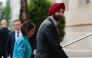 World Bank Group President Ajay Banga and his wife Ritu Banga arrive for an event in honor of Dutch King Willem-Alexander (L) and Queen Maxima at the US Chamber of Commerce in Washington, DC, on April 13, 2026. (Photo by Kent Nishimura / AFP)