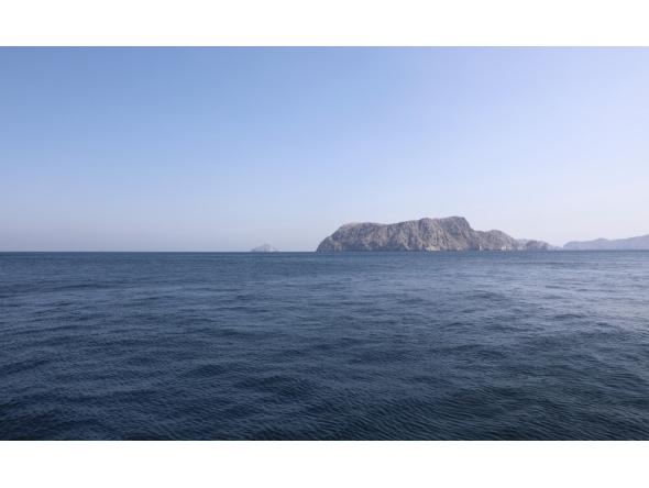 This file photo taken on Feb. 19, 2025 shows the Strait of Hormuz. (Xinhua/Wang Qiang)