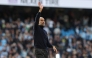Manchester City's Spanish manager Pep Guardiola waves at the end of the English Premier League football match between Manchester City and Arsenal at the Etihad Stadium in Manchester, north west England, on April 19, 2026. (Photo by Darren Staples / AFP)