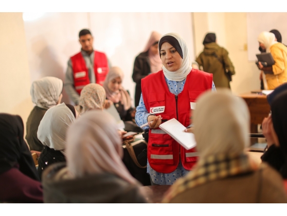 Graduates attending a course held as part of the project.