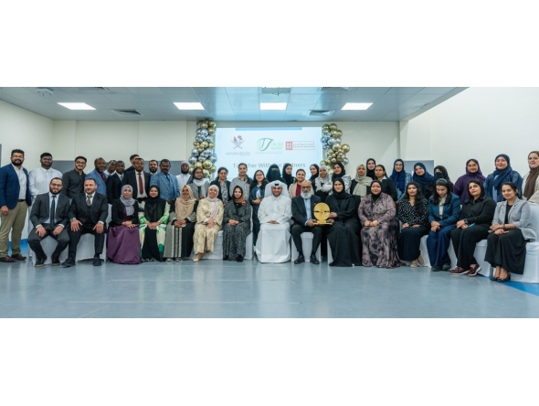 Representatives of Together Project of Education Above All Foundation with the inaugural Rawda Award for Excellence in Social Work.