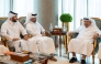 Chairman of Qatar Tourism H E Saad bin Ali Al Kharji during a meeting with QHA Chairman Sheikh Faisal bin Qassim Al Thani.