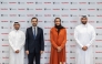 Vice Chairperson of Qatar Foundation H E Sheikha Hind bint Hamad Al Thani with President and General Manager of ExxonMobil Qatar Taher Hamid, and CEO of Teach For Qatar Nasser Al Jaber during the event.