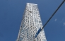 A view shows damage to a high-rise residential building following a drone attack in Moscow on May 4, 2026. 
Photo by Tatyana Makeyev / AFP
