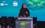 Sheikha Hanadi bint Nasser Al Thani delivering the keynote remarks.