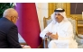 A screenshot from the interview of Prime Minister and Minister of Foreign Affairs H E Sheikh Mohammed bin Abdulrahman bin Jassim Al Thani by Al-Araby Al-Jadeed.