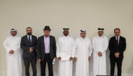 QICCA Vice Chairman Sheikh Dr Thani bin Ali Al-Thani and other officials during the second edition of 'Qualification and Preparation of Arbitrators Programme'.