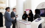 Visitors and representatives at the awareness booth.