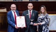 Mohammed Al Kubaisi, CEO of EAA Foundation receiving the award. 