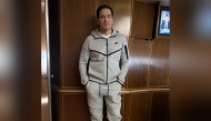 US Secretary of State Marco Rubio in Nike tracksuit. Photo shared by Steven Cheung on X. 
