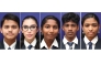 From left: Saad Ahmad, Farah Mousa Issa Ramadan,  Snigdha Sanish, Athul Vyas, and Aleena Jomon
