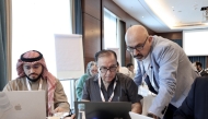 Dr. Ziyad Mahfoud with workshop participants.