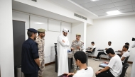 Minister of Interior and Commander of the Internal Security Force (Lekhwiya), H E Sheikh Khalifa bin Hamad bin Khalifa Al Thani visiting the Unified Permanent Committee for the Selection of Candidates for Military Officer.