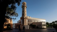 The Katara Mosque, designed by Turkish architect Zeynep Fadıllıoğlu, is seen in Katara Cultural Village on May 18, 2026. (Photo by Karim Jaafar / AFP)
