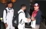 The Ambassador of the State of Qatar to Canada HE Tariq Ali Faraj Al Ansari greeting the players after landing in Canada