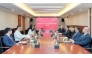 QFZ Chief Executive Officer, Sheikh Mohammed bin Hamad bin Faisal Al-Thani with Chief Executive Officer of JD.com, Sandy Ran Xu and other officials during the meeting.