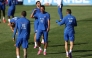 France's forward Kylian Mbappe takes part in training session at Bentley University in Waltham, near Boston. AFP