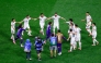 Mexico's players gather around goalkeeper #13 Guillermo Ochoa after winning the 2026 World Cup Group A football match between the Czech Republic and Mexico at the Mexico City Stadium in Mexico City on June 24, 2026. (Photo by Rodrigo Oropeza / AFP)