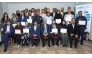 Ambassador of India to Qatar H E Shri Vipul; President of IBPC Qatar Thaha Muhammed Abdul Kareem with other officials and graduates during the programme series.