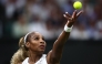 US player Serena Williams serves the ball to Australia's Maya Joint on June 30, 2026. Photo by Henry Nicholls / AFP