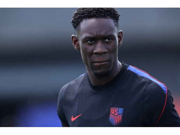 Folarin Balogun #20 of the United States attends a training session ahead of the FIFA World Cup 2026 Round of 16 match at University of Washington on July 05, 2026 in Seattle, Washington. Jamie Squire/Getty Images/AFP