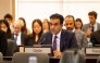 Permanent Representative to the OPCW H E Dr. Mutlaq bin Majid Al Qahtani speaking during the 112th session of the OPCW Executive Council.