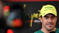 Aston Martin's Spanish driver Fernando Alonso addresses the press conference ahead of the Formula One Hungarian Grand Prix at the Hungaroring circuit in Mogyorod near Budapest, Hungary, on July 23, 2026. (Photo by Attila KISBENEDEK / AFP)