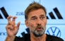 Newly appointed German coach Jurgen Klopp addresses a press conference at the headquarters of the German Football Federation (DFB) in Frankfurt am Main, western Germany on July 24, 2026. (Photo by John MacDougall / AFP)