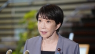 Japanese Prime Minister Sanae Takaichi speaks to the media at the Prime Minister痴 Office, in Tokyo after a 7.1-magnitude earthquake hit southern Japan on July 28, 2026. (Photo by JIJI Press / AFP) / Japan OUT